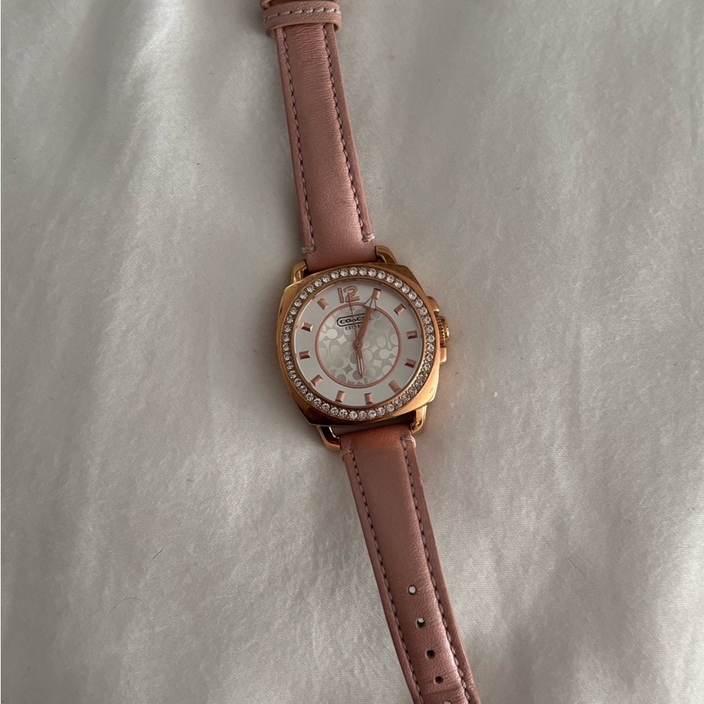 Pink coach watch